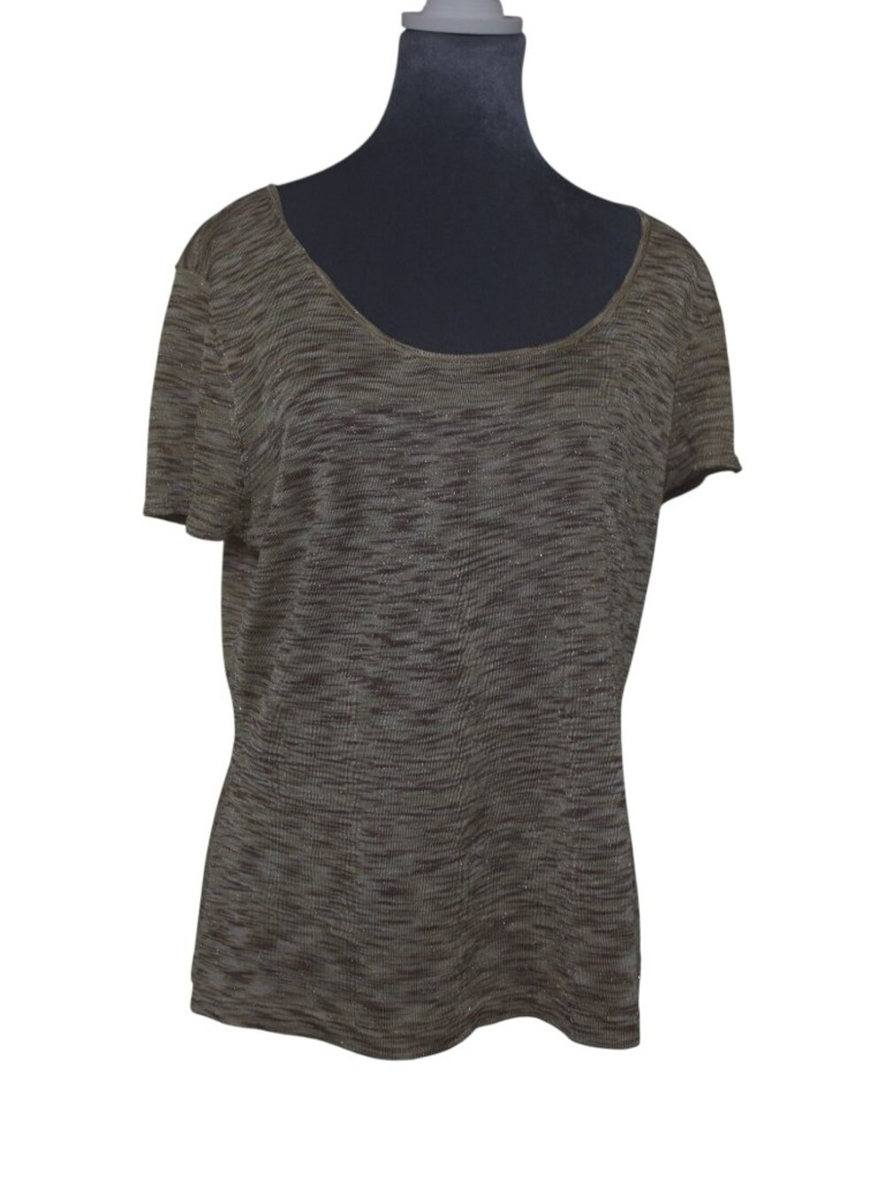 Talbots Collection Metallic Brown Gold Top XL Elevated Capsule Neutral